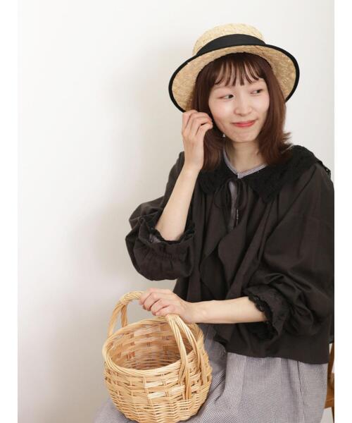 Samansa Mos2(サマンサ モスモス)の「【オーガニックコットン】レースボレロブラウス(シャツ/ブラウス・レディース・オフホワイト/ブラック/ベージュ・F)」の16枚目の写真