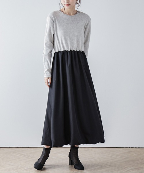 AMELY（エミリー）の「マルチWayドッキングワンピース（ワンピース・レディース・オートミール/グレー/ブラック・フリー）」の15枚目の写真