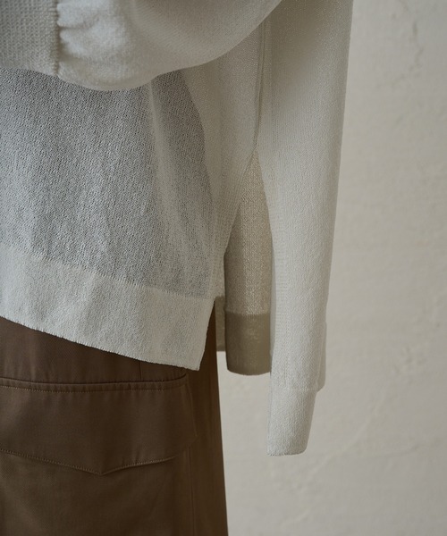 Loungedress ラウンジドレス 和紙天竺ニット オフホワイト 新品未開封 LOUNGEDRESS（ラウンジドレス）の「和紙天竺ニット（ニット