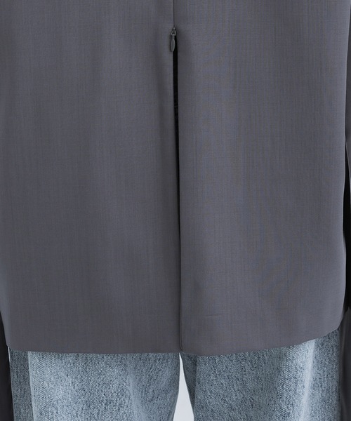 Dessin de Mode（デッサンドモード）の「【Dessin de mode/デッサンデモード】《STUDIOUS別注》バックジップオーバージャケット（テーラードジャケット・レディース・ブラウン/ダークグレー・1）」の20枚目の写真