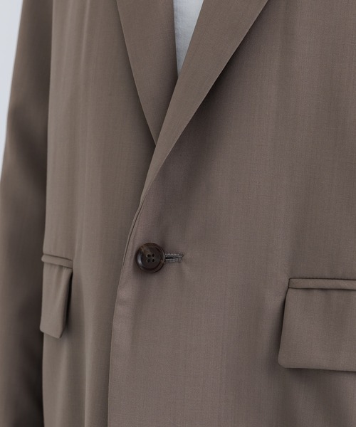 Dessin de Mode（デッサンドモード）の「【Dessin de mode/デッサンデモード】《STUDIOUS別注》バックジップオーバージャケット（テーラードジャケット・レディース・ブラウン/ダークグレー・1）」の7枚目の写真