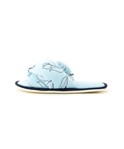 Casselini（キャセリーニ）の「Casselini HOME(キャセリーニ ホーム)パイル刺繍ルームシューズ（ルームシューズ/スリッパ・レディース・ブルー/アイボリー/ピンク・FREE）」の14枚目の写真