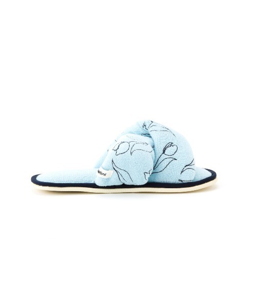 Casselini（キャセリーニ）の「Casselini HOME(キャセリーニ ホーム)パイル刺繍ルームシューズ（ルームシューズ/スリッパ・レディース・ブルー/アイボリー/ピンク・FREE）」の5枚目の写真
