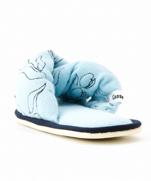 Casselini（キャセリーニ）の「Casselini HOME(キャセリーニ ホーム)パイル刺繍ルームシューズ（ルームシューズ/スリッパ・レディース・ブルー/アイボリー/ピンク・FREE）」の6枚目の写真