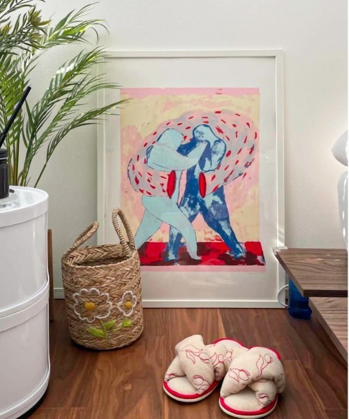 Casselini（キャセリーニ）の「Casselini HOME(キャセリーニ ホーム)パイル刺繍ルームシューズ（ルームシューズ/スリッパ・レディース・ブルー/アイボリー/ピンク・FREE）」の16枚目の写真