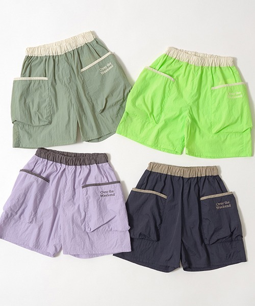 b・ROOM（ビールーム）の「イージーカーゴナイロン4分丈パンツ（その他パンツ・キッズ・ラベンダー/ライトグリーン/ライトカーキ/ネイビー・150cm/130cm/110cm/120cm/140cm/100cm）」の19枚目の写真