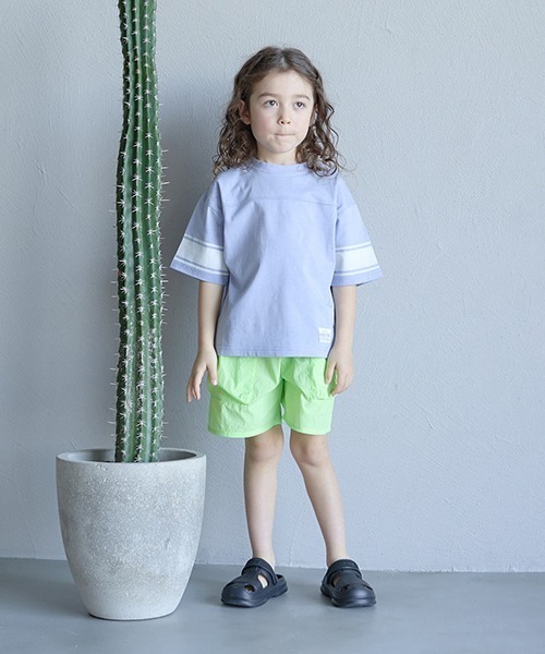 b・ROOM（ビールーム）の「イージーカーゴナイロン4分丈パンツ（その他パンツ・キッズ・ラベンダー/ライトグリーン/ライトカーキ/ネイビー・150cm/130cm/110cm/120cm/140cm/100cm）」の9枚目の写真