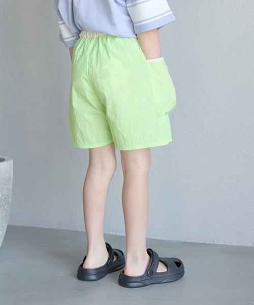 b・ROOM（ビールーム）の「イージーカーゴナイロン4分丈パンツ（その他パンツ・キッズ・ラベンダー/ライトグリーン/ライトカーキ/ネイビー・150cm/130cm/110cm/120cm/140cm/100cm）」の10枚目の写真