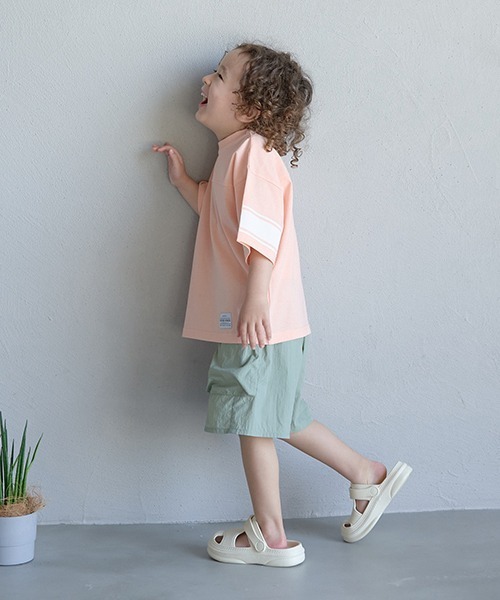 b・ROOM（ビールーム）の「イージーカーゴナイロン4分丈パンツ（その他パンツ・キッズ・ラベンダー/ライトグリーン/ライトカーキ/ネイビー・150cm/130cm/110cm/120cm/140cm/100cm）」の14枚目の写真