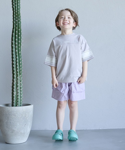 b・ROOM（ビールーム）の「イージーカーゴナイロン4分丈パンツ（その他パンツ・キッズ・ラベンダー/ライトグリーン/ライトカーキ/ネイビー・150cm/130cm/110cm/120cm/140cm/100cm）」の18枚目の写真