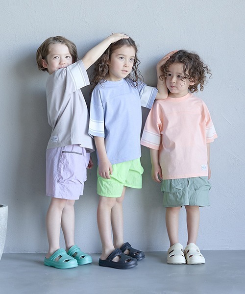 b・ROOM（ビールーム）の「イージーカーゴナイロン4分丈パンツ（その他パンツ・キッズ・ラベンダー/ライトグリーン/ライトカーキ/ネイビー・150cm/130cm/110cm/120cm/140cm/100cm）」の7枚目の写真