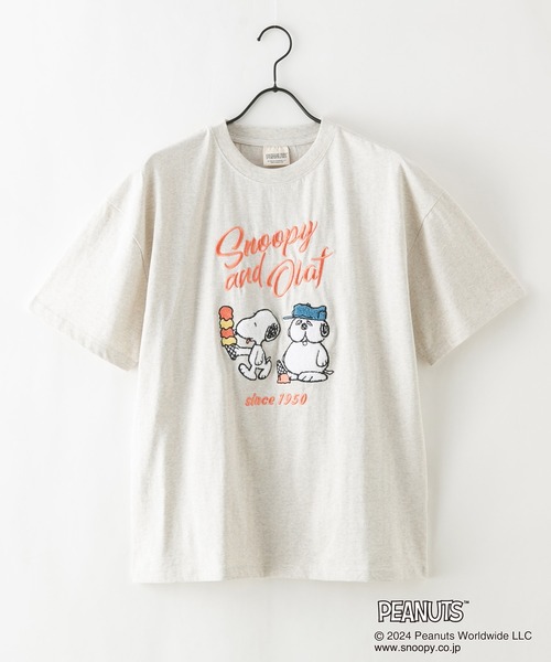 PEANUTS（ピーナッツ）の「【PEANUTS/ピーナッツ】オリジナルデザインTシャツ スヌーピー オラフ　ベル　ドロップショルダー ビッグシルエット　ユニセックス（Tシャツ/カットソー・メンズ・ブルー系その他/ベージュ系その他/ホワイト系その他2/ピンク系その他2・LARGE/MEDIUM/X-LARGE/SMALL）」の16枚目の写真