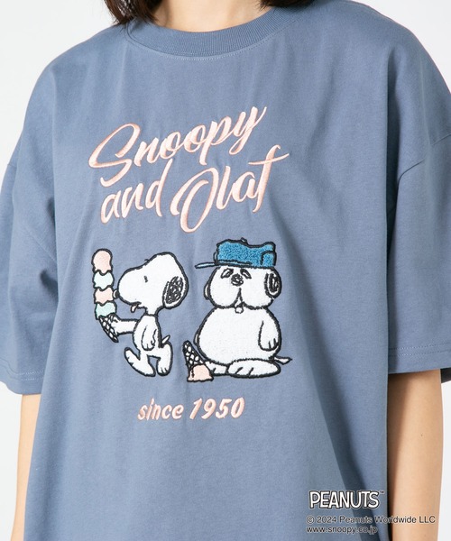 PEANUTS（ピーナッツ）の「【PEANUTS/ピーナッツ】オリジナルデザインTシャツ スヌーピー オラフ　ベル　ドロップショルダー ビッグシルエット　ユニセックス（Tシャツ/カットソー・メンズ・ブルー系その他/ベージュ系その他/ホワイト系その他2/ピンク系その他2・LARGE/MEDIUM/X-LARGE/SMALL）」の11枚目の写真