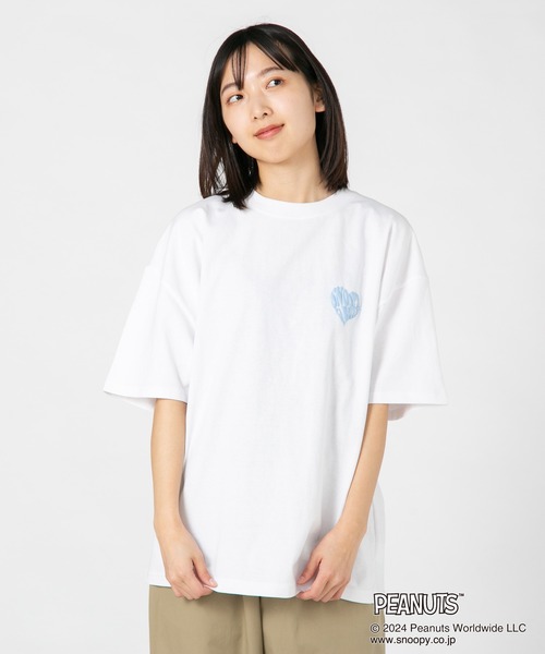 PEANUTS（ピーナッツ）の「【PEANUTS/ピーナッツ】オリジナルデザインTシャツ スヌーピー オラフ　ベル　ドロップショルダー ビッグシルエット　ユニセックス（Tシャツ/カットソー・メンズ・ブルー系その他/ベージュ系その他/ホワイト系その他2/ピンク系その他2・LARGE/MEDIUM/X-LARGE/SMALL）」の7枚目の写真