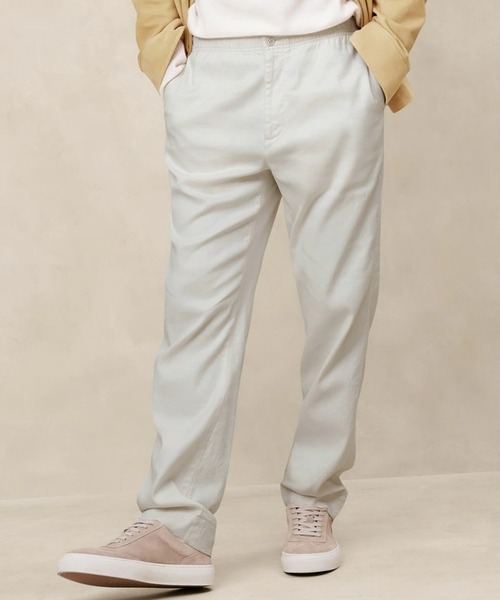Banana Republic(バナナリパブリック)の「リネンコットン スリムージーパンツ(その他パンツ・メンズ・ネイビー/ホワイト/ブルー・31W 30L/30W 30L/33W 30L/29W 30L/32W 30L/28W 30L/34W 30L)」の1枚目の写真