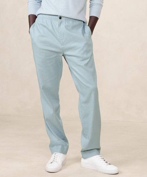 Banana Republic(バナナリパブリック)の「リネンコットン スリムージーパンツ(その他パンツ・メンズ・ネイビー/ホワイト/ブルー・31W 30L/30W 30L/33W 30L/29W 30L/32W 30L/28W 30L/34W 30L)」の3枚目の写真