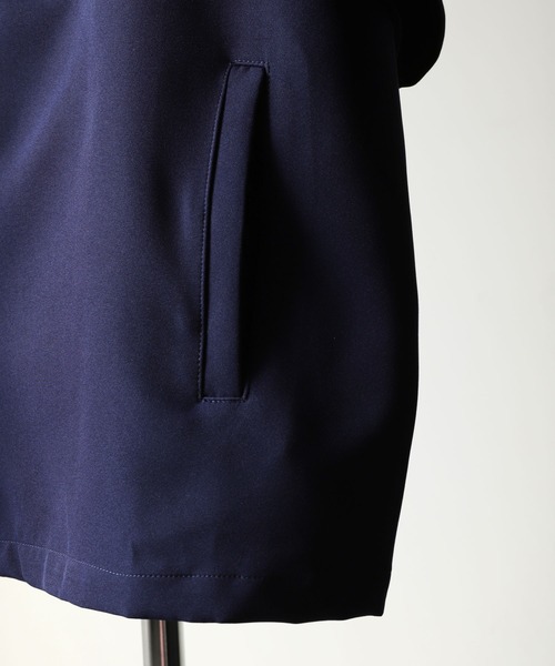 NILWAY（ニルウェイ）の「花刺繍配色ライン半袖 トラックジャケット（ジャージ・メンズ・ネイビー/ライトグレー/アイボリー/ライトブルー/チャコールグレー・MEDIUM/LARGE）」の15枚目の写真