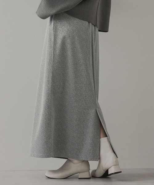 セール】ラメグリッターナロースカート（スカート）｜rectangle