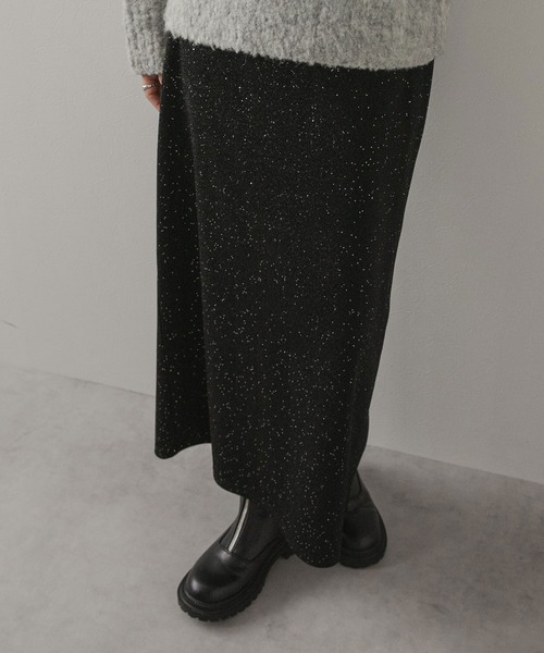 ラメグリッターナロースカート（スカート）｜rectangle（レクタングル