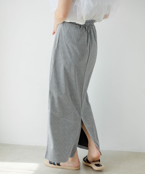 セール】ラメグリッターナロースカート（スカート）｜rectangle