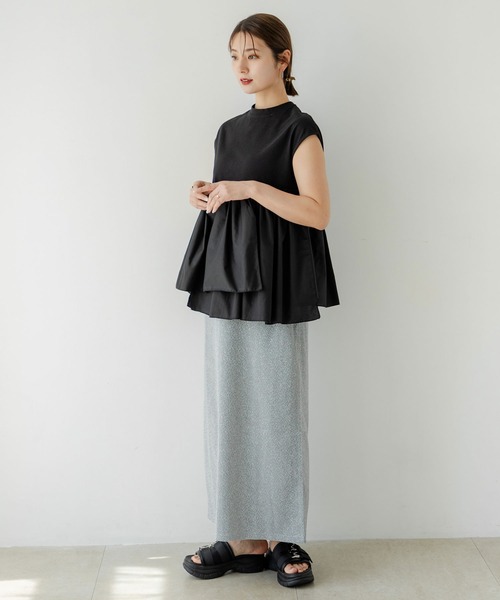 セール】ラメグリッターナロースカート（スカート）｜rectangle