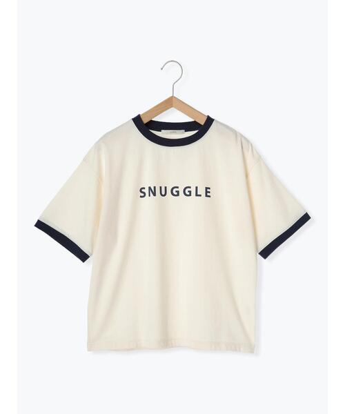 so4u(ソーフォーユー)の「リンガーロゴプリントTシャツ(Tシャツ/カットソー・レディース・オフホワイト/キナリ・F)」の5枚目の写真