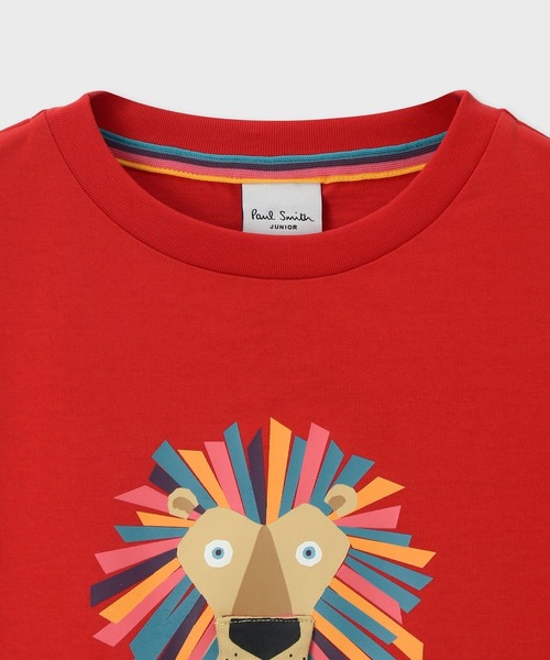 新品タグ付き　ポールスミスキッズ　ライオンギミックＴシャツ　セットアップ ライオンギミック半袖Tシャツ(80cm 黒): キッズ - ナルミヤ