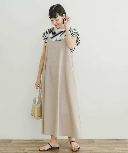 ITEMS URBANRESEARCH（アイテムズ アーバンリサーチ）の「クルーネックボーダーノースリーブTシャツ（Tシャツ/カットソー・レディース・その他1/ブラック系その他/ブラウン系その他・FREE）」の16枚目の写真