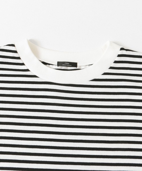ITEMS URBANRESEARCH（アイテムズ アーバンリサーチ）の「クルーネックボーダーノースリーブTシャツ（Tシャツ/カットソー・レディース・その他1/ブラック系その他/ブラウン系その他・FREE）」の9枚目の写真