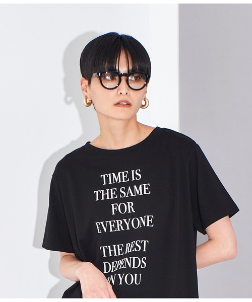 Settimissimo(セッティミッシモ)の「UVカットワイドフレームクラウンパントサングラス(サングラス・レディース・ブラック/クリア・FREE)」の13枚目の写真