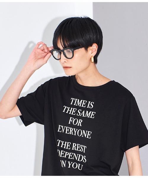 Settimissimo(セッティミッシモ)の「UVカットワイドフレームクラウンパントサングラス(サングラス・レディース・ブラック/クリア・FREE)」の14枚目の写真