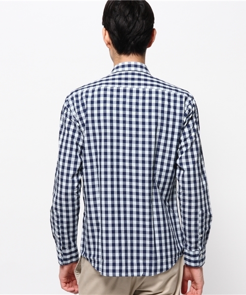 URBAN RESEARCH（アーバンリサーチ）の「UR インディゴギンガムチェックシャツ（シャツ/ブラウス・メンズ・レッド系その他/ホワイト系その他/ブルー系その他・LARGE/MEDIUM）」の6枚目の写真