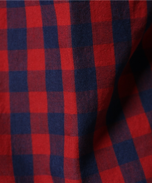 URBAN RESEARCH（アーバンリサーチ）の「UR インディゴギンガムチェックシャツ（シャツ/ブラウス・メンズ・レッド系その他/ホワイト系その他/ブルー系その他・LARGE/MEDIUM）」の20枚目の写真
