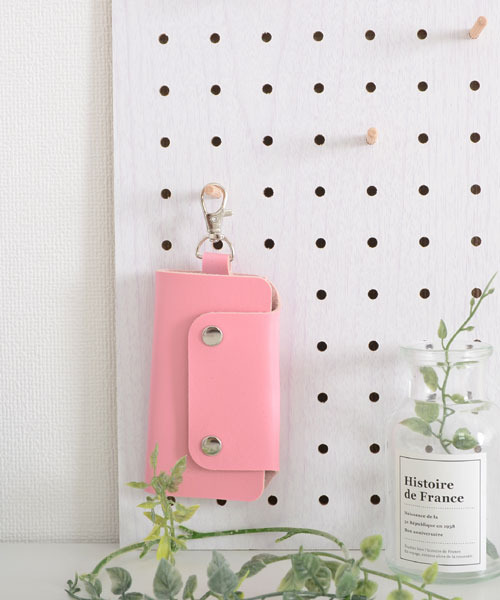 TONE SELECT GOODS（トーンセレクトグッズ）の「【float】コンパクト シンプル ワンカラー キーケース【9色展開】（キーケース/キーアクセサリー・レディース・マスタード/レッド/ピンク/ライトグリーン/ダークブラウン/ライトピンク/ライトブルー/ブラック/オレンジ・FREE）」の7枚目の写真