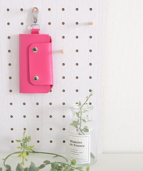 TONE SELECT GOODS（トーンセレクトグッズ）の「【float】コンパクト シンプル ワンカラー キーケース【9色展開】（キーケース/キーアクセサリー・レディース・マスタード/レッド/ピンク/ライトグリーン/ダークブラウン/ライトピンク/ライトブルー/ブラック/オレンジ・FREE）」の16枚目の写真