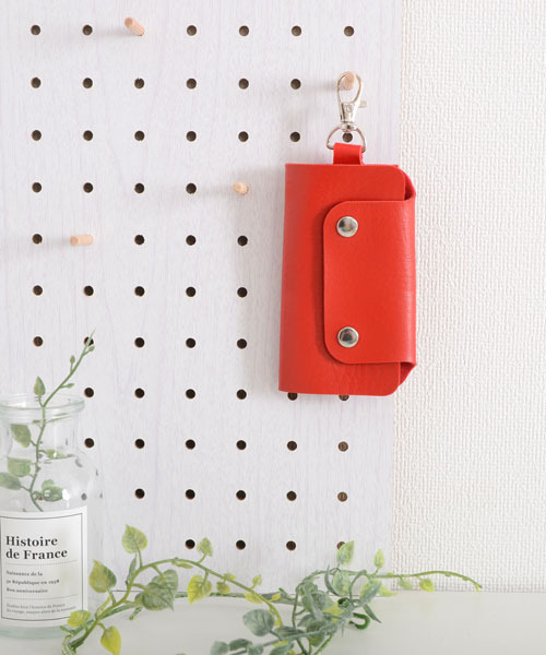 TONE SELECT GOODS（トーンセレクトグッズ）の「【float】コンパクト シンプル ワンカラー キーケース【9色展開】（キーケース/キーアクセサリー・レディース・マスタード/レッド/ピンク/ライトグリーン/ダークブラウン/ライトピンク/ライトブルー/ブラック/オレンジ・FREE）」の18枚目の写真