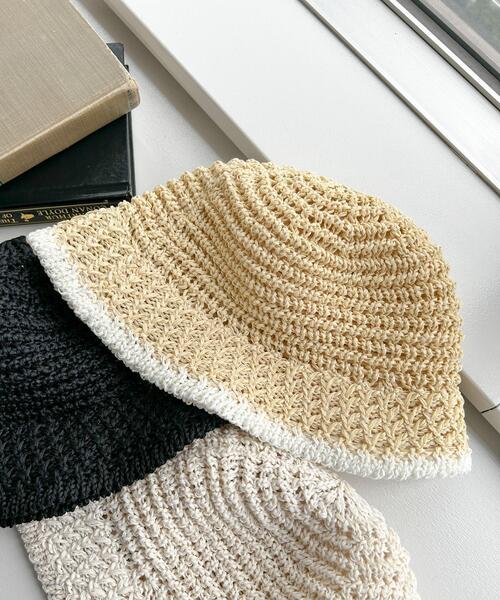 WEGO（ウィゴー）の「WEGO/クロシェ編みハット（ハット・レディース・ブラック/その他1/アイボリー・FREE）」の13枚目の写真