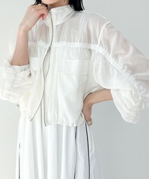 Heather | ナイロンギャザーシアーブルゾン　120581(ブルゾン)