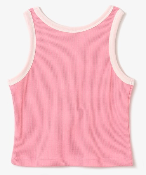 atmos pink（アトモスピンク）の「atmos pink Ameslee Waffle Tank / アトモス ピンク アメスリ ワッフル タンク（タンクトップ・レディース・ホワイト/ピンク/ブラック/ブルー・FREE）」の5枚目の写真