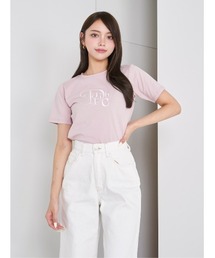 ダーリッチ 刺繍入りホワイト半袖トップス S/M ダーリッチ 刺繍入りホワイト半袖トップス S/M ダーリッチ 刺繍