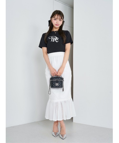 Darich（ダーリッチ）の「モノグラムTシャツ（Tシャツ/カットソー・レディース・サックスブルー/ブラック/ホワイト/パープル・FREE）」の13枚目の写真