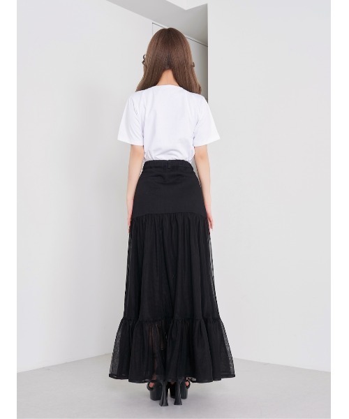 Darich（ダーリッチ）の「モノグラムTシャツ（Tシャツ/カットソー・レディース・サックスブルー/ブラック/ホワイト/パープル・FREE）」の12枚目の写真