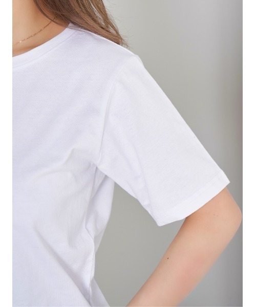 Darich（ダーリッチ）の「モノグラムTシャツ（Tシャツ/カットソー・レディース・サックスブルー/ブラック/ホワイト/パープル・FREE）」の18枚目の写真