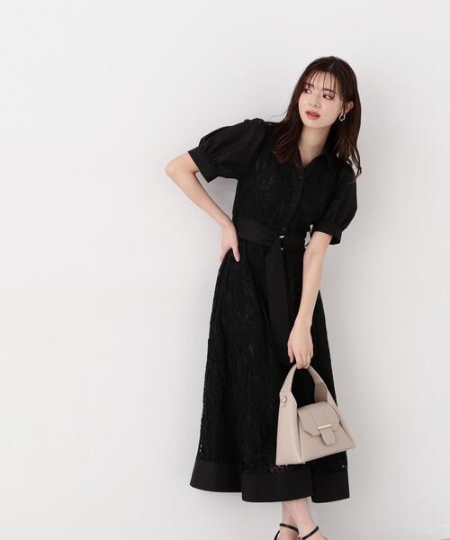 PROPORTION BODY DRESSING（プロポーションボディドレッシング）の「レースシャツワンピース / 1214240503（ワンピース・レディース・ホワイト系その他/ブラック・MEDIUM/SMALL）」の19枚目の写真