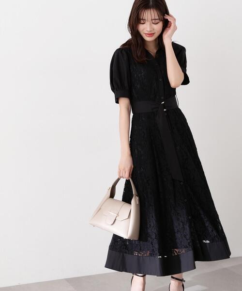 PROPORTION BODY DRESSING（プロポーションボディドレッシング）の「レースシャツワンピース / 1214240503（ワンピース・レディース・ホワイト系その他/ブラック・MEDIUM/SMALL）」の21枚目の写真