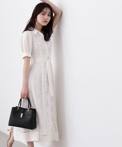 PROPORTION BODY DRESSING（プロポーションボディドレッシング）の「レースシャツワンピース / 1214240503（ワンピース・レディース・ホワイト系その他/ブラック・MEDIUM/SMALL）」の13枚目の写真