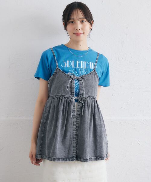 RETRO GIRL（レトロガール）の「アソートペプラムビスチェ（キャミソール・レディース・ブラック/ブルー系その他/ブラック系その他/ブルー・FREE）」の11枚目の写真