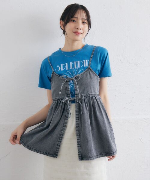 RETRO GIRL（レトロガール）の「アソートペプラムビスチェ（キャミソール・レディース・ブラック/ブルー系その他/ブラック系その他/ブルー・FREE）」の12枚目の写真