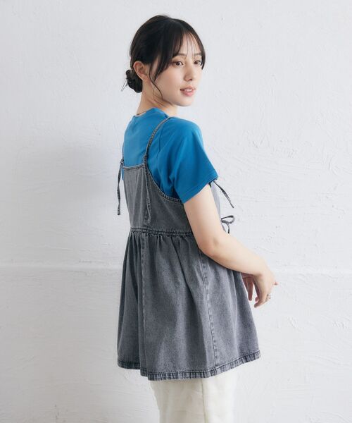 RETRO GIRL（レトロガール）の「アソートペプラムビスチェ（キャミソール・レディース・ブラック/ブルー系その他/ブラック系その他/ブルー・FREE）」の13枚目の写真