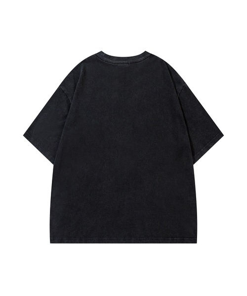 HOOK(フック)の「HOOK -original- マフィアわんこプリントウォッシュ半袖TEE (SS)(Tシャツ/カットソー・メンズ・ネイビー/グレー/ブラック/ブラウン・M/XL/L)」の6枚目の写真